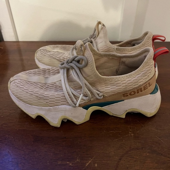 Sorel Tan Sneakers with Red and Green Details - Picture 2 of 7